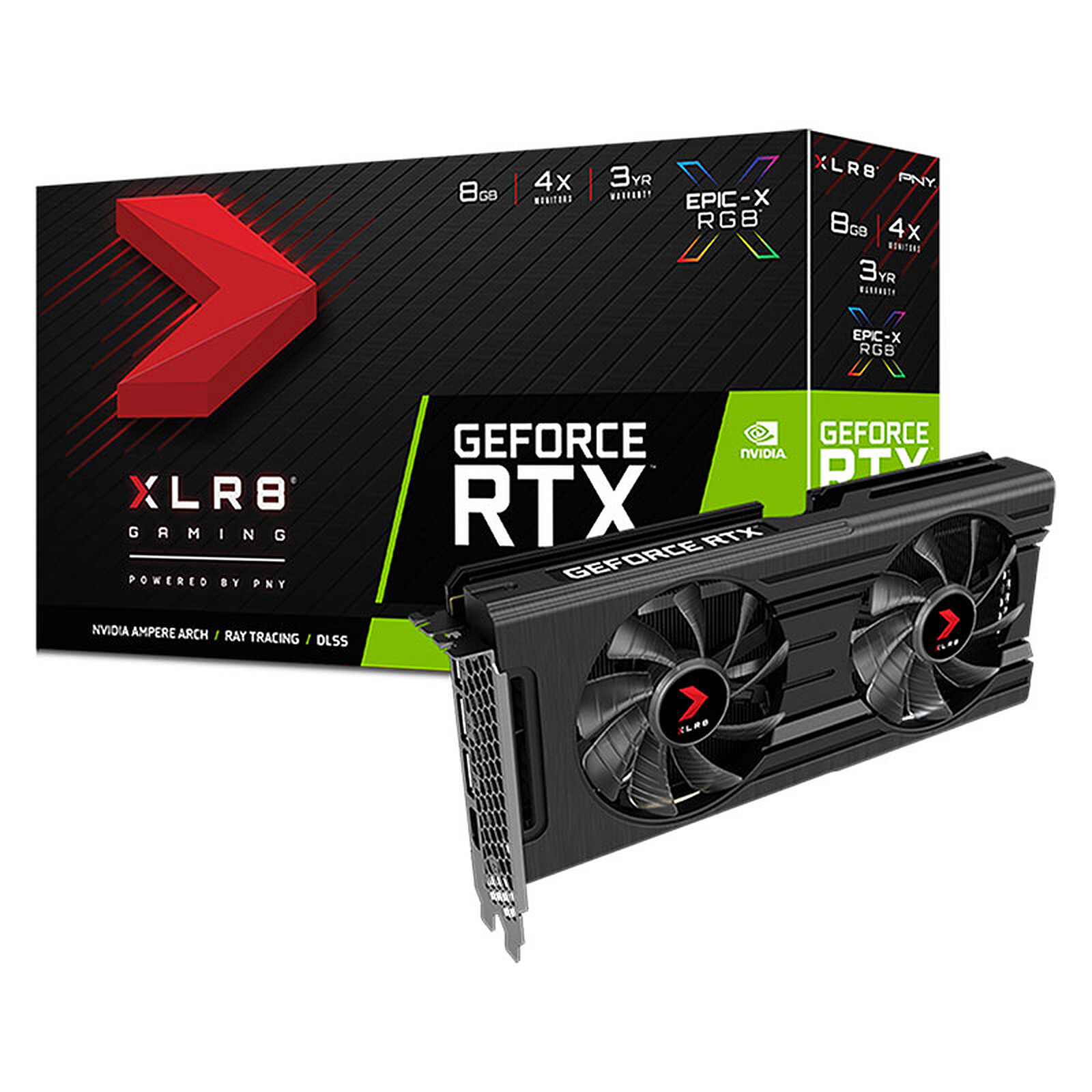 PNY GeForce RTX™ 3050 8GB XLR8 Gaming REVEL EPIC-X RGB™ - Image 1