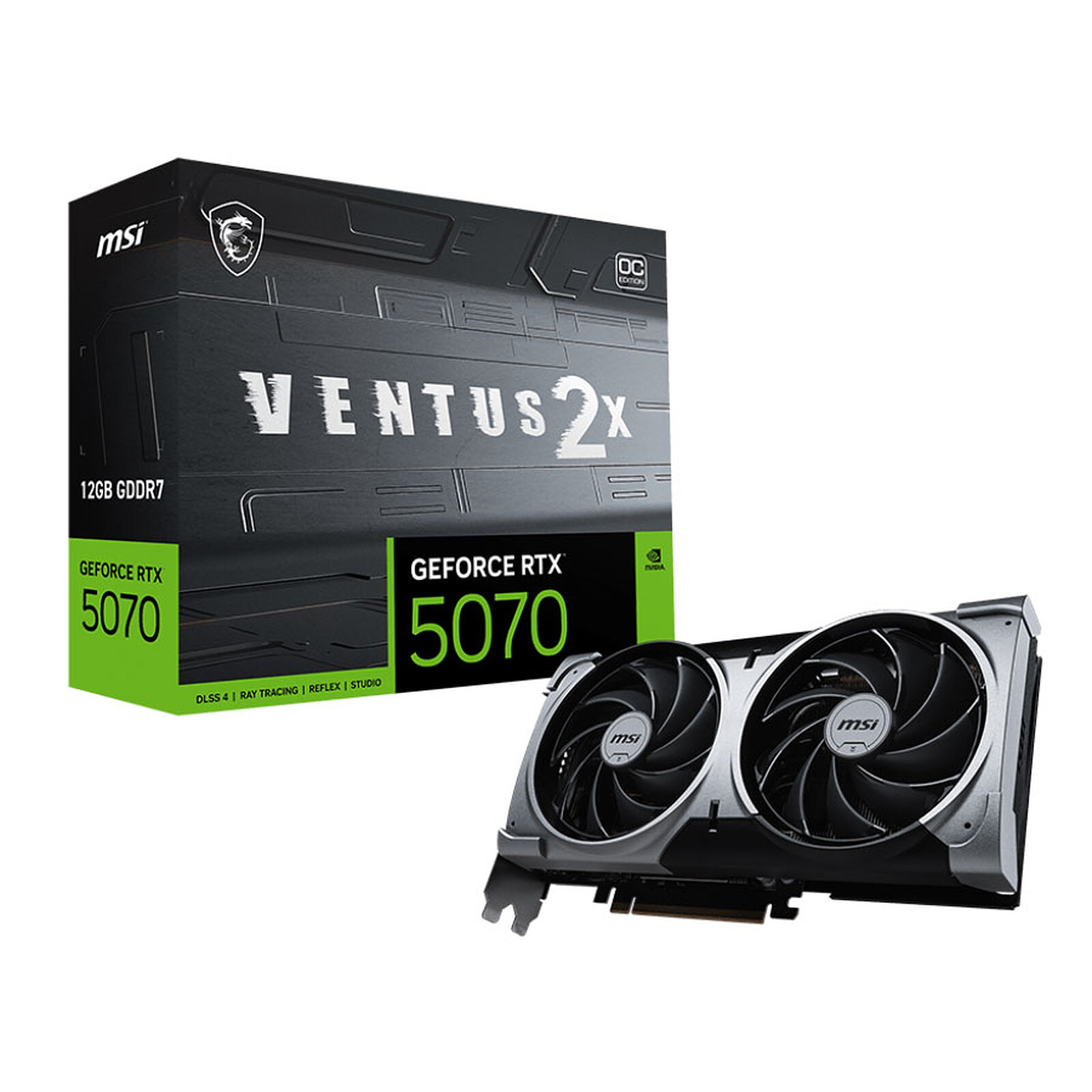 MSI GeForce RTX 5070 12G VENTUS 2X OC - Image 1